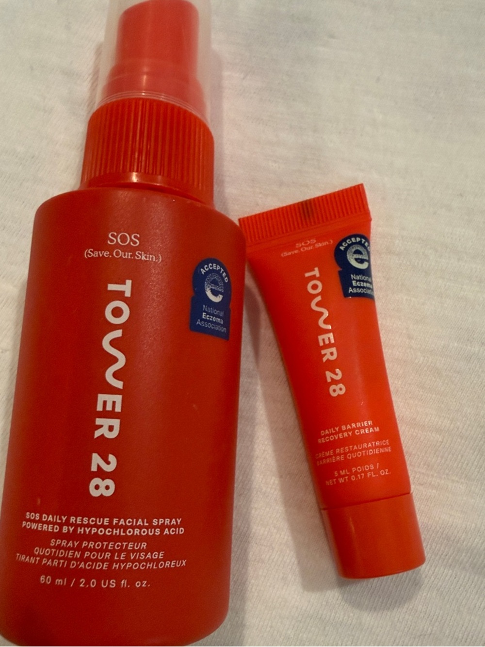 Tower 28 SOS Facial Spray & Daily Barrier Recovery Cream - new
